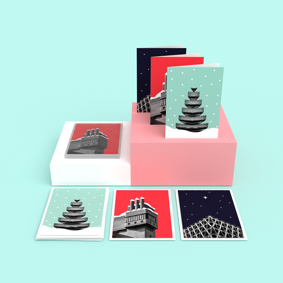 Brutalist Architecture Christmas Cards